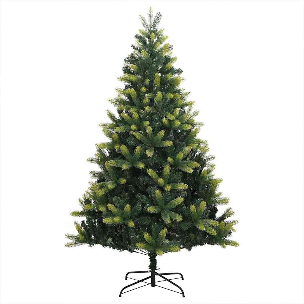 Artificial Hinged Christmas Tree 150 LEDs Green 120 cm
