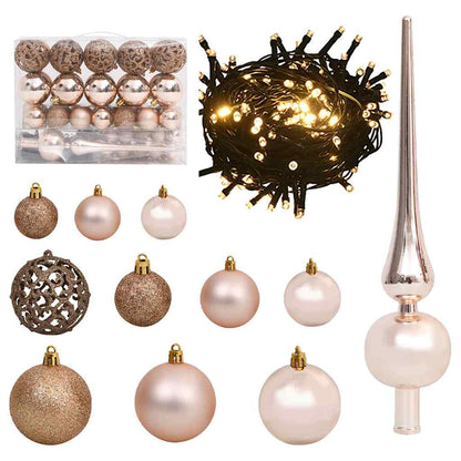 Artificial Christmas Tree with 150 LEDs White 53 x 53 x 120 cm
