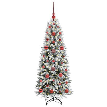 Artificial Christmas Tree with 150 LEDs White 53 x 53 x 120 cm
