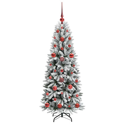 Artificial Christmas Tree with 150 LEDs White 53 x 53 x 120 cm
