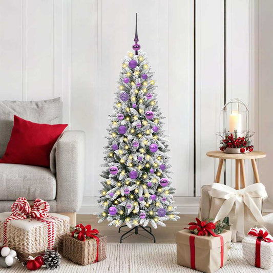Artificial Christmas Tree with 150 LEDs White 53 x 53 x 120 cm