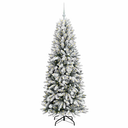 Artificial Christmas Tree with 300 LEDs White 73 x 73 x 180 cm