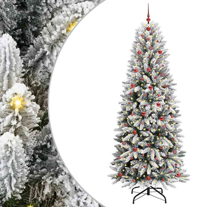 Artificial Christmas Tree with 300 LEDs White 93 x 93 x 240 cm