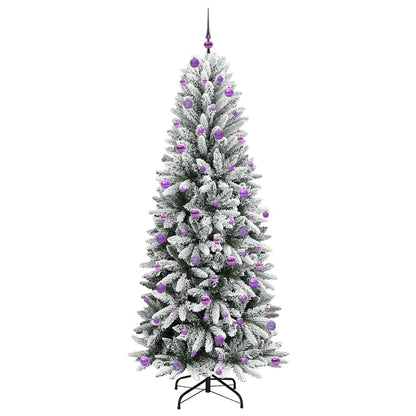 Artificial Christmas Tree with 300 LEDs White 93 x 93 x 240 cm