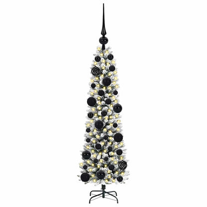Artificial Christmas Tree with 150 LEDs Green and white 120 cm
