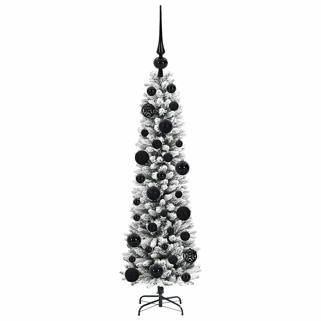 Artificial Christmas Tree with 150 LEDs Green and white 120 cm