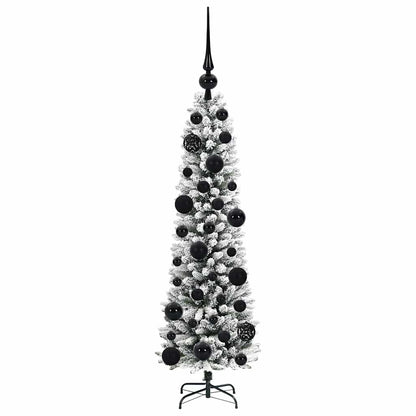 Artificial Christmas Tree with 150 LEDs Green and white 120 cm