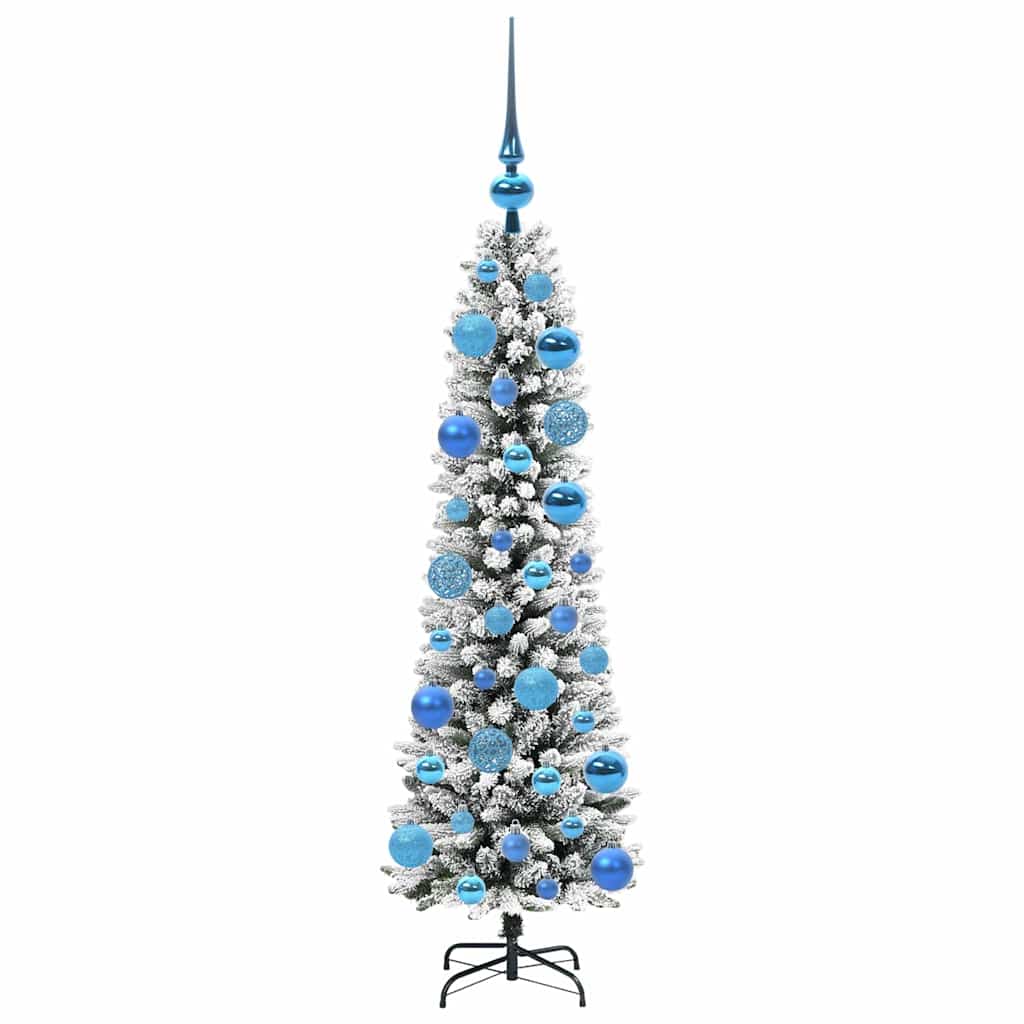 Artificial Christmas Tree with 150 LEDs Green and white 120 cm
