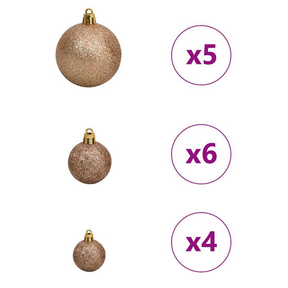 Artificial Christmas Tree with 150 LEDs with Stand White 150 cm