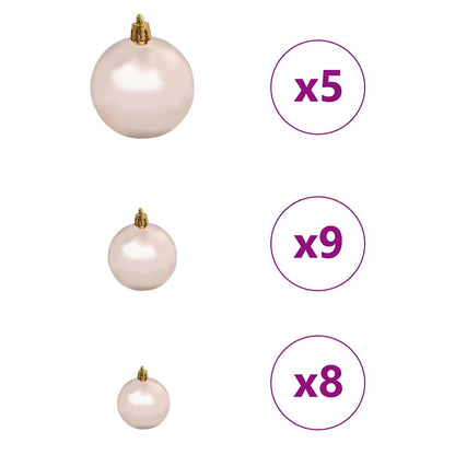Artificial Christmas Tree with 150 LEDs with Stand White 150 cm