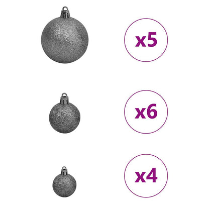 Artificial Christmas Tree with 150 LEDs with Stand White 150 cm