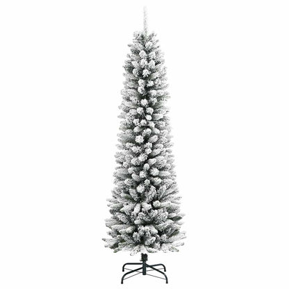Artificial Christmas Tree with 150 LEDs Green and white 150 cm