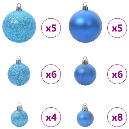 Artificial Christmas Tree with 150 LEDs Green and white 150 cm