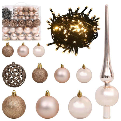 Artificial Christmas Tree with 300 LEDs with Stand White 240 cm