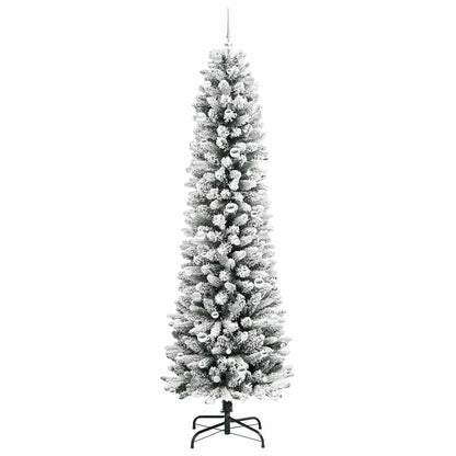 Artificial Christmas Tree with 300 LEDs Green and white 240 cm
