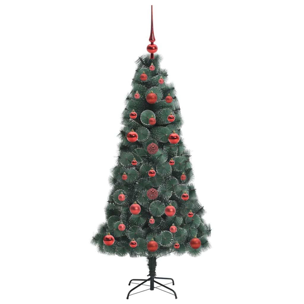 Artificial Pre-lit Christmas Tree with Ball Set Green 120 cm