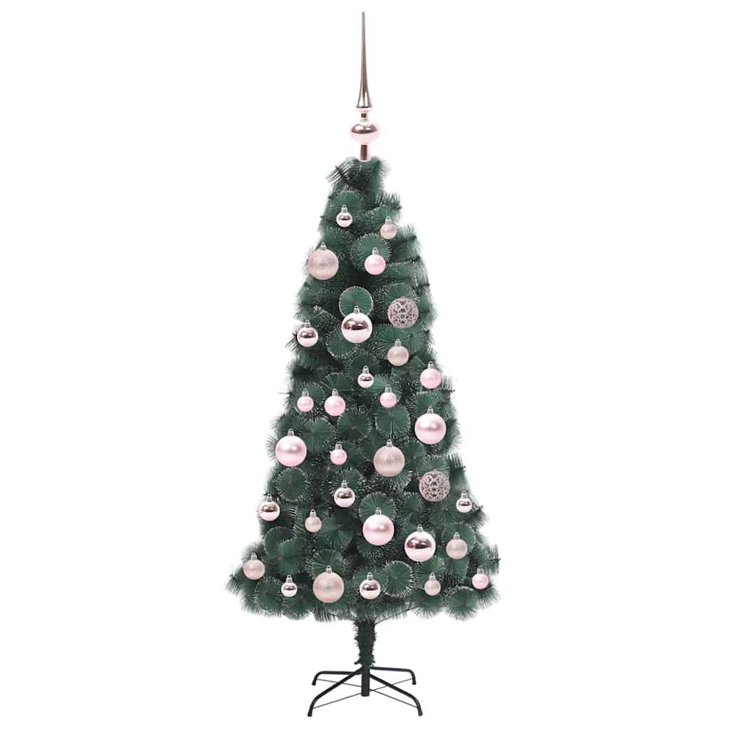 Artificial Pre-lit Christmas Tree with Ball Set Green 120 cm