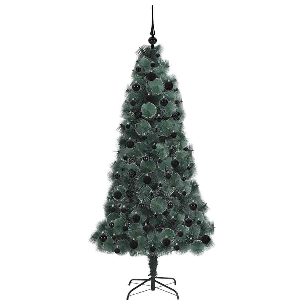 Artificial Pre-lit Christmas Tree with Ball Set Green 180 cm