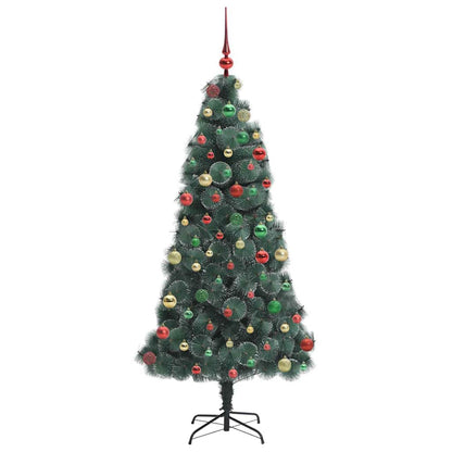 Artificial Pre-lit Christmas Tree with Ball Set Green 180 cm