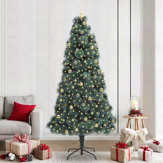 Artificial Pre-lit Christmas Tree with Ball Set Green 240 cm