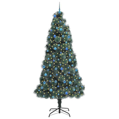 Artificial Pre-lit Christmas Tree with Ball Set Green 240 cm