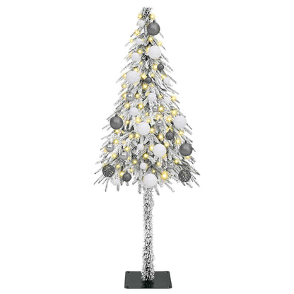 Christmas Tree with 150 LEDs White 120 cm PE and Steel
