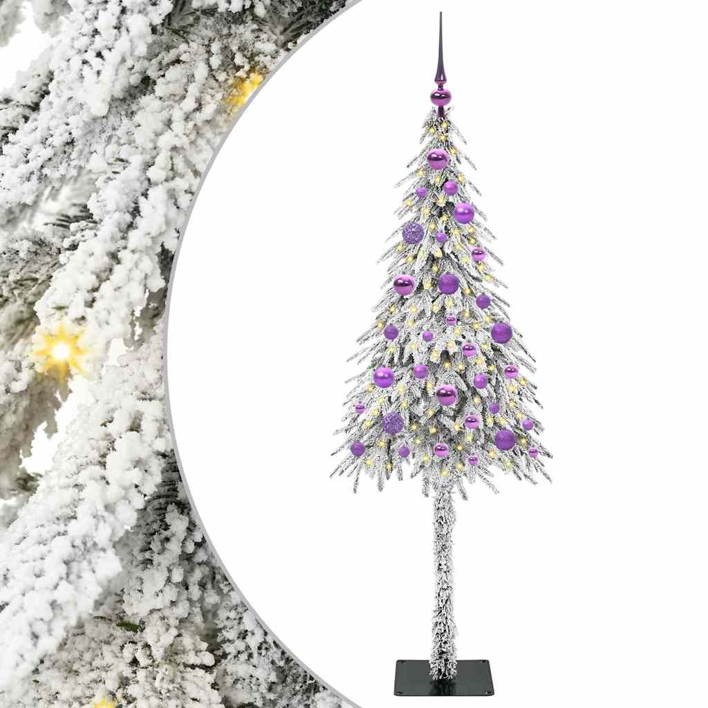 Christmas Tree with 150 LEDs White 150 cm PE and Steel