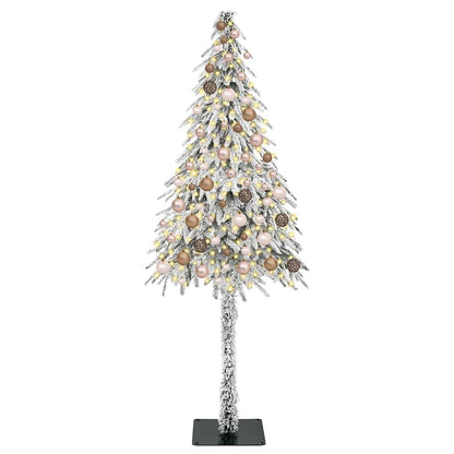 Christmas Tree with 300 LEDs White 180 cm PE and Steel