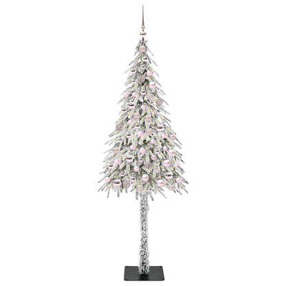 Christmas Tree with 300 LEDs White 210 cm PE and Steel