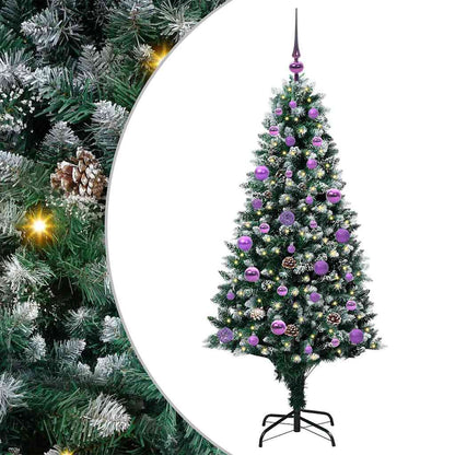 Artificial Christmas Tree with 150 LEDs with Stand Green 150 cm