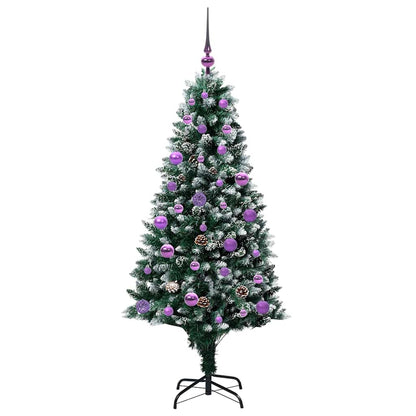 Artificial Christmas Tree with 150 LEDs with Stand Green 150 cm