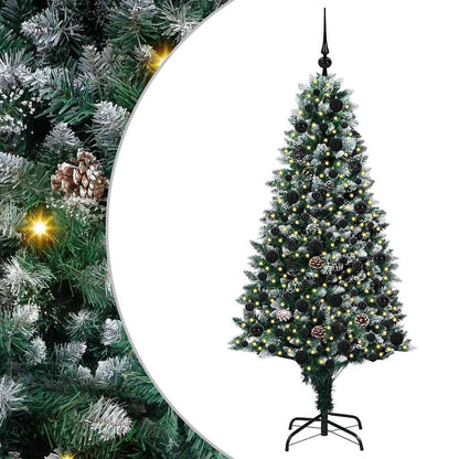 Artificial Christmas Tree with 300 LEDs with Stand Green 180 cm