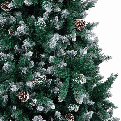 Artificial Christmas Tree with 300 LEDs with Stand Green 240 cm