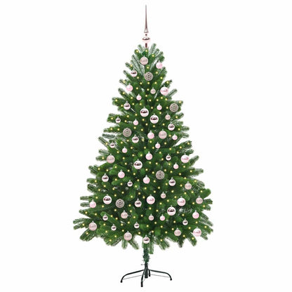 Christmas Tree with 300 LEDs with Stand Green 210 cm PE