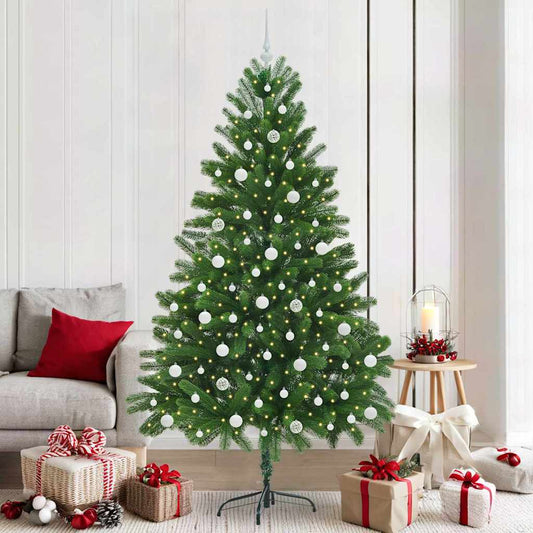 Christmas Tree with 300 LEDs with Stand Green 210 cm PE