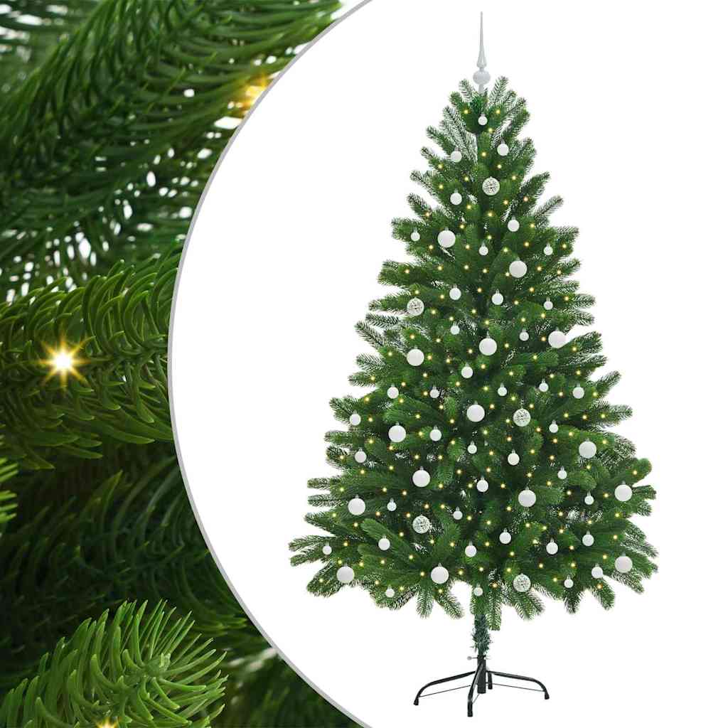 Christmas Tree with 300 LEDs with Stand Green 210 cm PE
