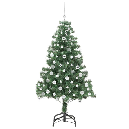 Christmas Tree with 300 LEDs with Stand Green 180 cm PVC
