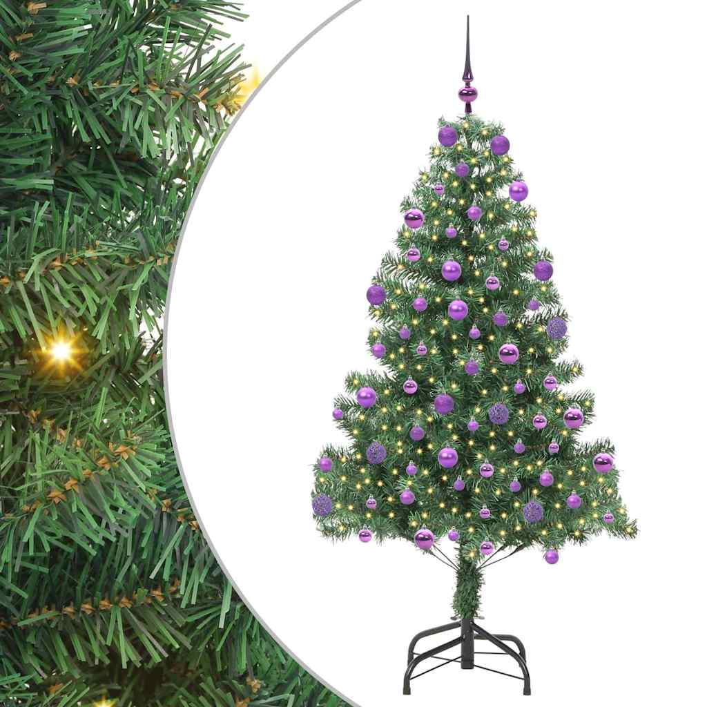 Christmas Tree with 300 LEDs with Stand Green 210 cm PVC