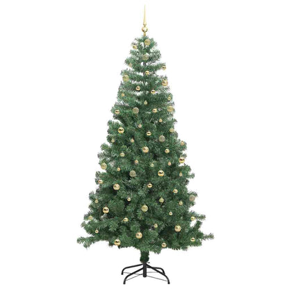 Christmas Tree with 300 LEDs with Stand Green 240 cm PVC