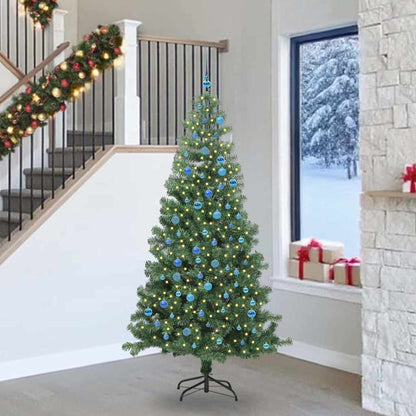 Christmas Tree with 300 LEDs with Stand Green 240 cm PVC