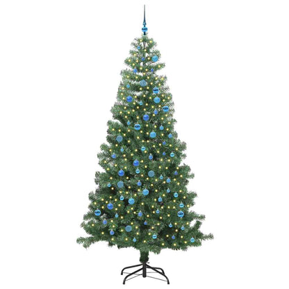 Christmas Tree with 300 LEDs with Stand Green 240 cm PVC