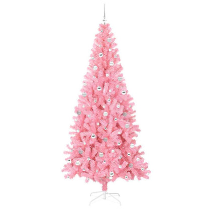 Christmas Tree with 300 LEDs with Stand Pink 240 cm PVC