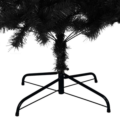 Christmas Tree with 300 LEDs with Stand Black 210 cm PVC