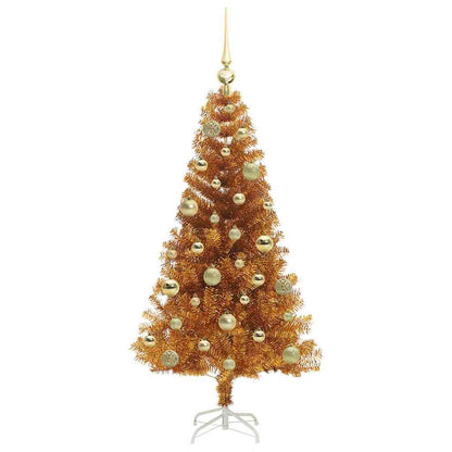 Christmas Tree with 150 LEDs with Stand Gold 120 cm PET