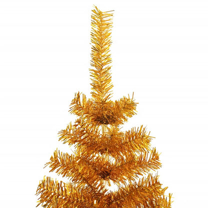 Christmas Tree with 300 LEDs with Stand Gold 180 cm PET