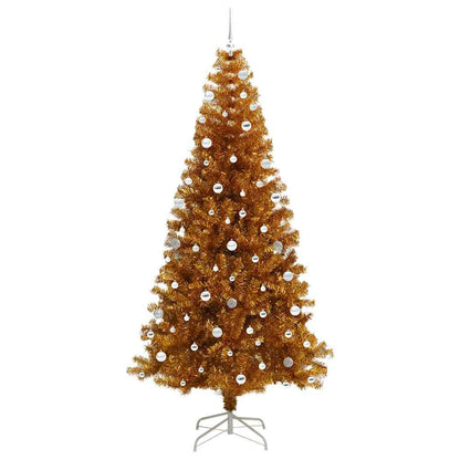 Christmas Tree with 300 LEDs with Stand Gold 240 cm PET