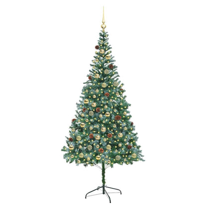Artificial Christmas Tree with Stand Green 210 cm PVC and Steel