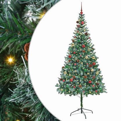 Artificial Christmas Tree with Stand Green 210 cm PVC and Steel