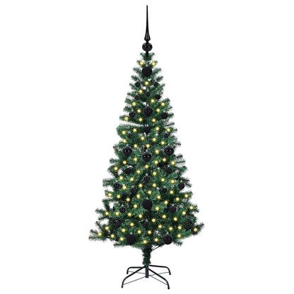 Artificial Pre-lit Christmas Tree Green 120 cm PVC and Metal
