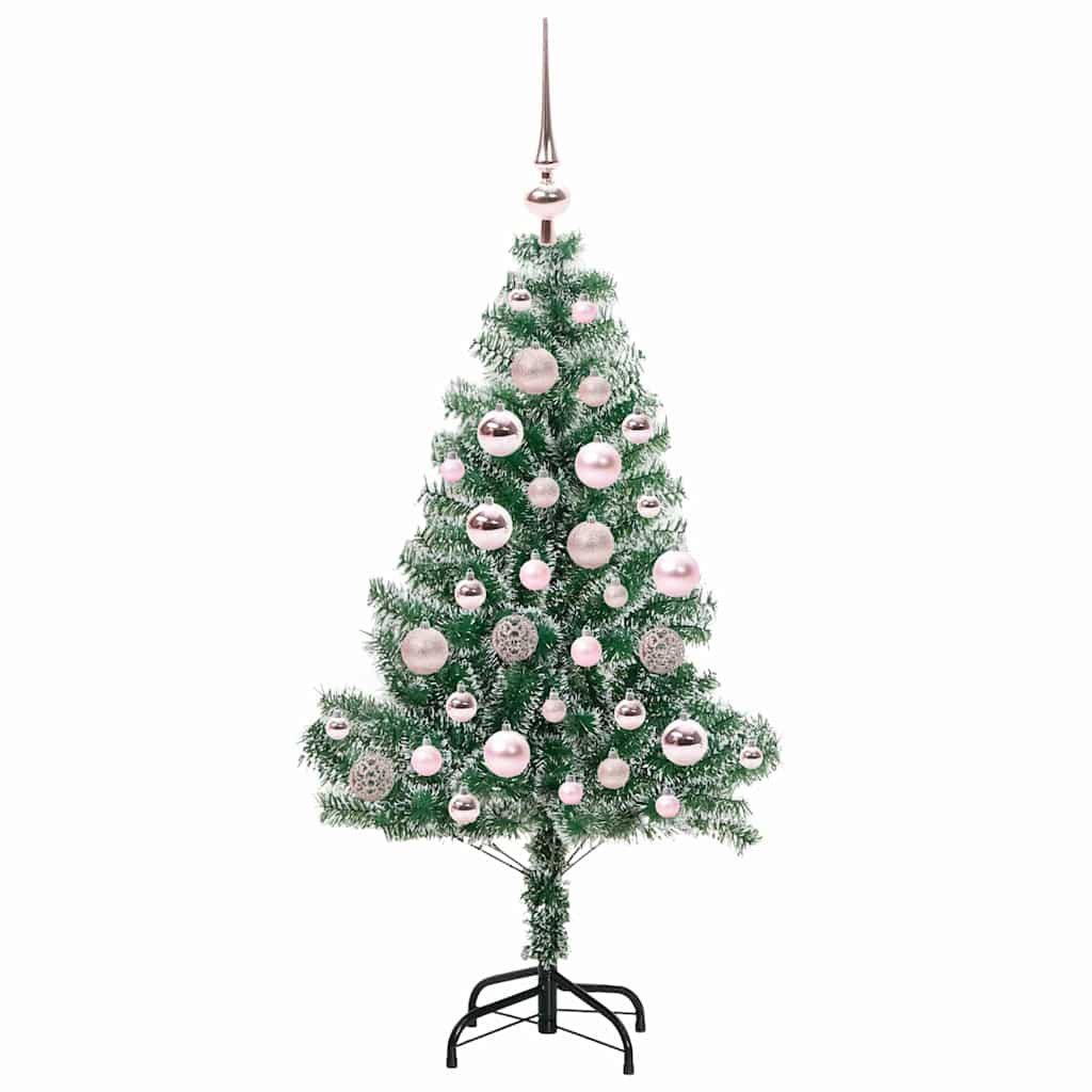 Artificial Christmas Tree Snow Flocked with LED Light 120 cm